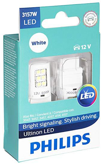 Philips Ultinon LED T20 Wedge Globe 12V White 3157WULWX2