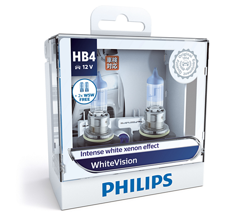 Philips White Vision HB4 LED Globe Kit 12.8V 55W (2Pk) 9006WHVSM
