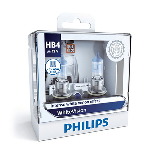 Philips White Vision HB4 LED Globe Kit 12.8V 55W (2Pk) 9006WHVSM