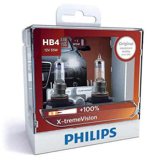 Philips X-treme Vision +100 HB4 Globe 12V 55W (2Pk) 9006XVSM