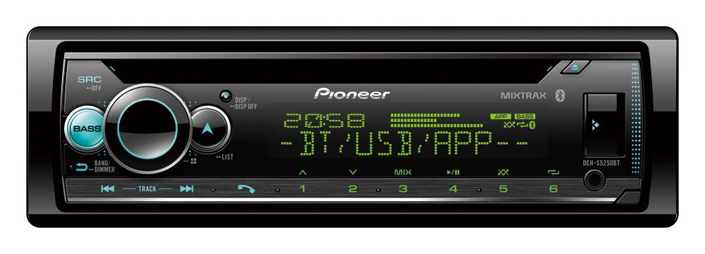 Pioneer DEH-S5250BT AM/FM/CD/USB/AUX/Bluetooth Receiver Car Stereo