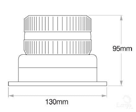 Preco Strobe Amber 12 to 110V 80 FPM Permanent Mount ACX2200