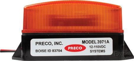 Preco Strobe Amber 12 to 110V 80 FPM Permanent Mount ACX2248