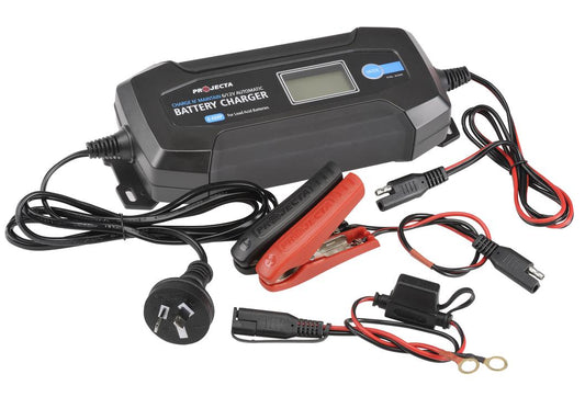 PROJECTA Charge N Maintain 4A 12V Battery Charger 8 Stage Auto