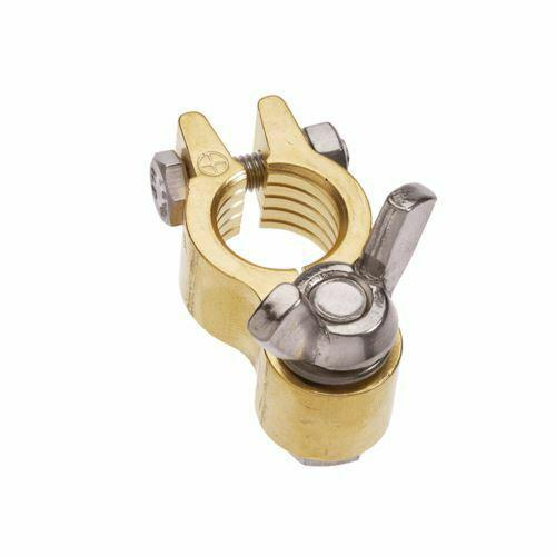 PROJECTA Premium Forged Brass Battery Terminal Heavy Duty Positive Wingnut Mount BT614H-P1