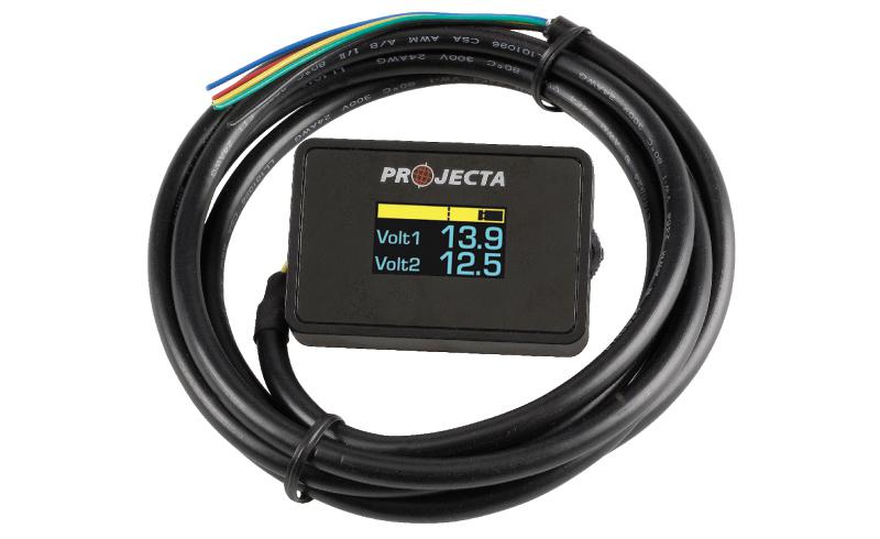 PROJECTA Dual Battery Volt Meter DBM100