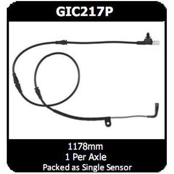 Protex Brake Pad Wear Sensor GIC217P