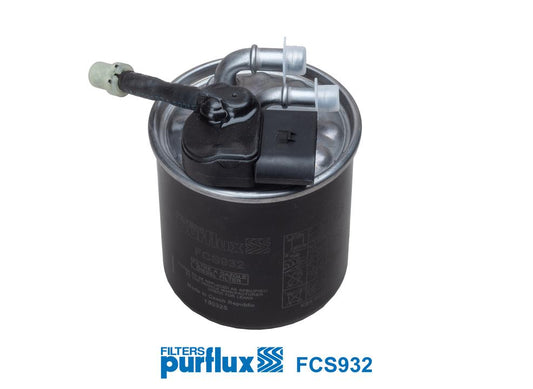 Purflux Fuel Filter 124mm H 8mm Int Dia 86mm Ext Dia 10mm Outlet Dia for Diesel FCS932