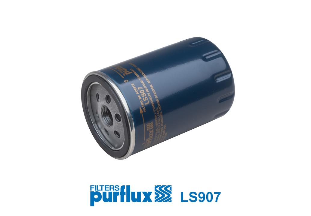 Purflux Oil Filter 119mm H 76mm Ext Dia 3/4in.-16 Thread LS907