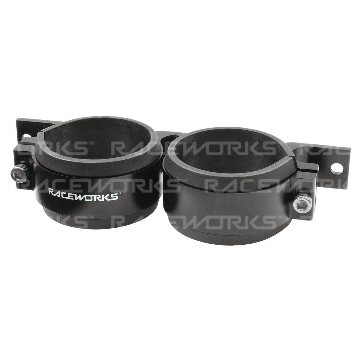 Raceworks Twin Fuel Pump Bracket 60mm Black