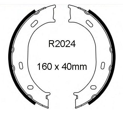 RDA Brake Shoe Set R2024