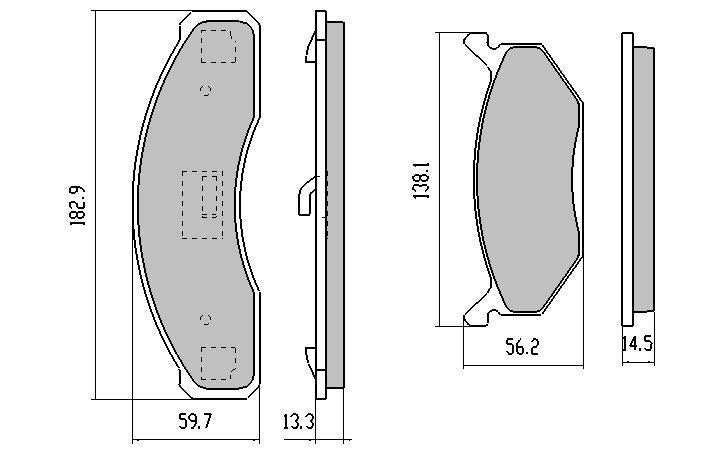 RDA Phantom Ceramic Brake Pad Set Front RDC1004