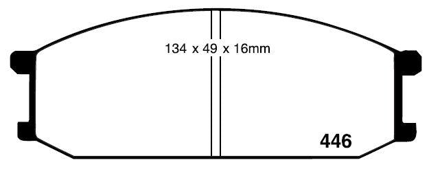 RDA GP Max Brake Pad Set Front RDB1072