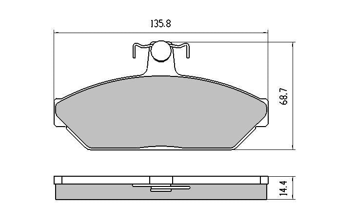 RDA Phantom Ceramic Brake Pad Set Front RDC1075