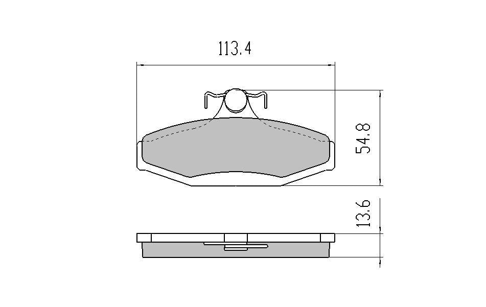 RDA GP Max Brake Pad Set Front RDB1088