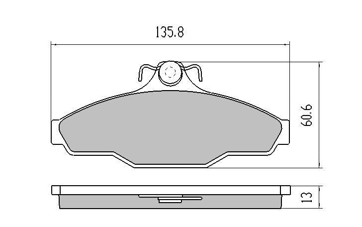 RDA GP Max Brake Pad Set Front RDB1091