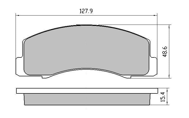 RDA GP Max Brake Pad Set Front RDB1110