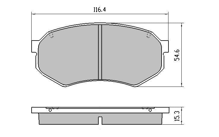 RDA GP Max Brake Pad Set Front RDB1111