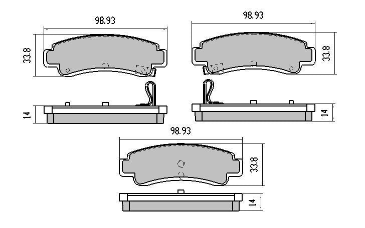 RDA GP Max Brake Pad Set Rear RDB1118