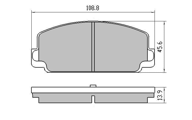RDA GP Max Brake Pad Set Front RDB112