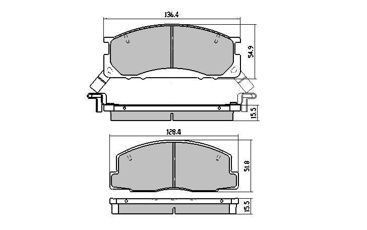 RDA GP Max Brake Pad Set Front RDB1122