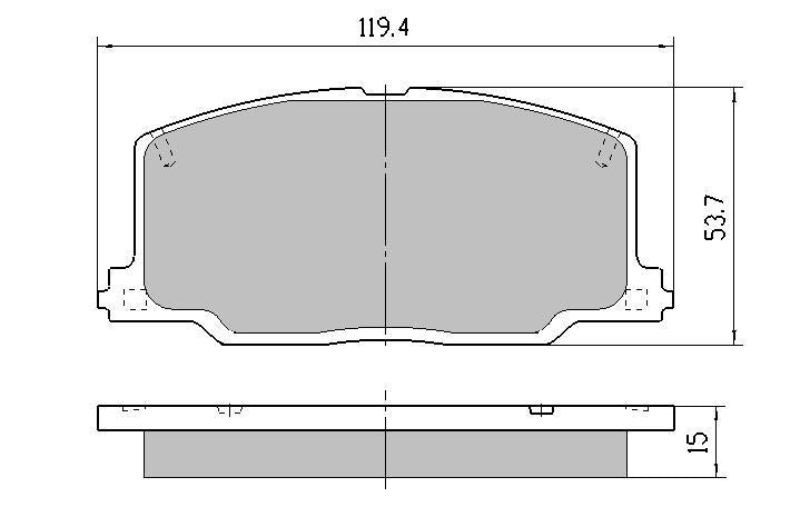 RDA GP Max Brake Pad Set Front RDB1129