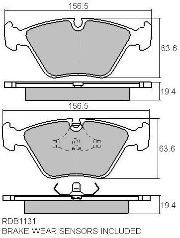 RDA Phantom Ceramic Brake Pad Set Front RDC1131