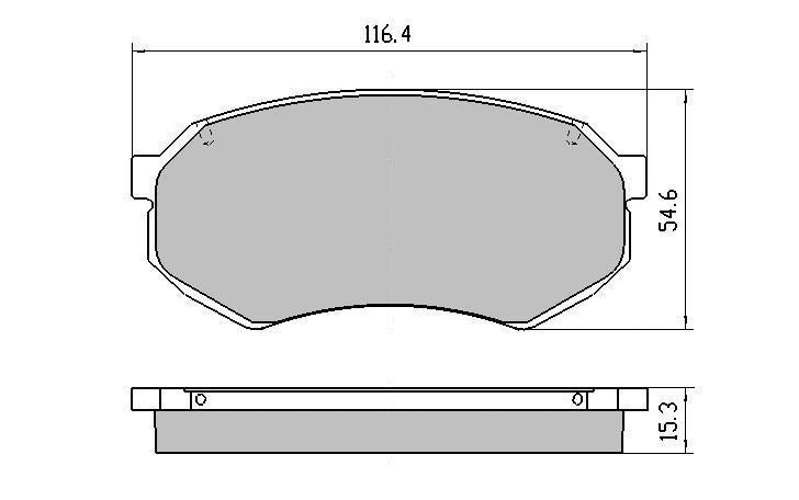 RDA GP Max Brake Pad Set Front RDB1141