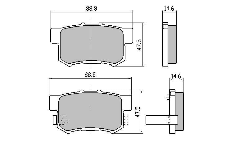 RDA GP Max Brake Pad Set Rear RDB1265