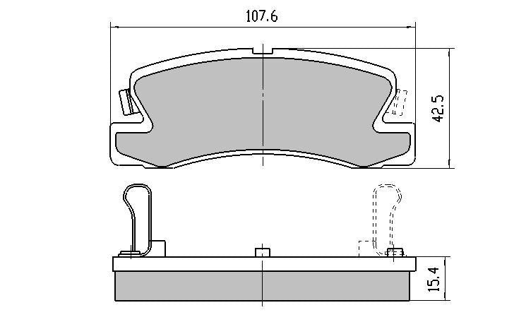 RDA Phantom Ceramic Brake Pad Set Rear RDC1147