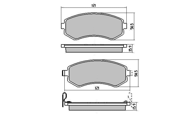 RDA GP Max Brake Pad Set Front/Rear RDB1148