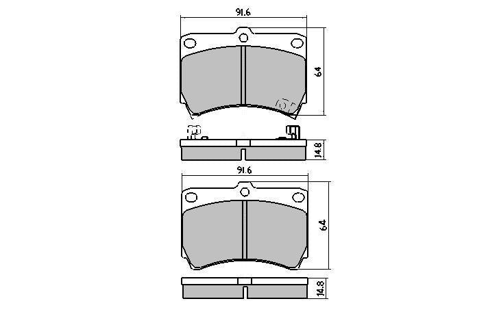 RDA Phantom Ceramic Brake Pad Set Front RDC1158