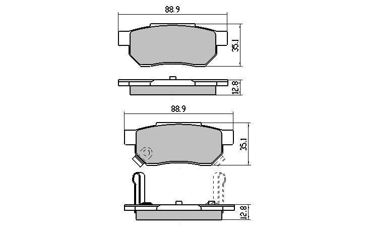 RDA GP Max Brake Pad Set Rear RDB1163