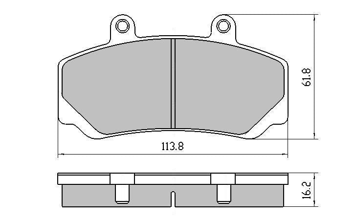 RDA GP Max Brake Pad Set Front RDB1169