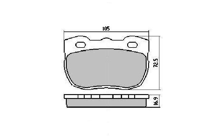 RDA GP Max Brake Pad Set Front RDB1176
