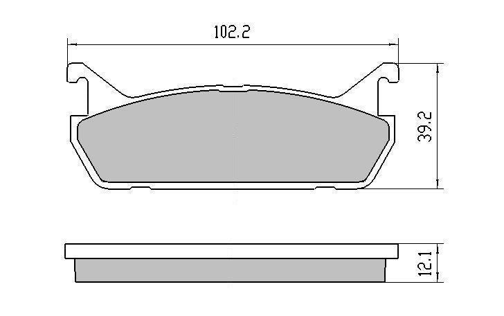 RDA GP Max Brake Pad Set Rear RDB1180