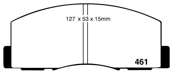 RDA GP Max Brake Pad Set Front RDB1194