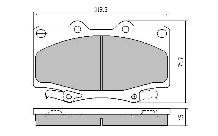 RDA Phantom Ceramic Brake Pad Set Front RDC1199