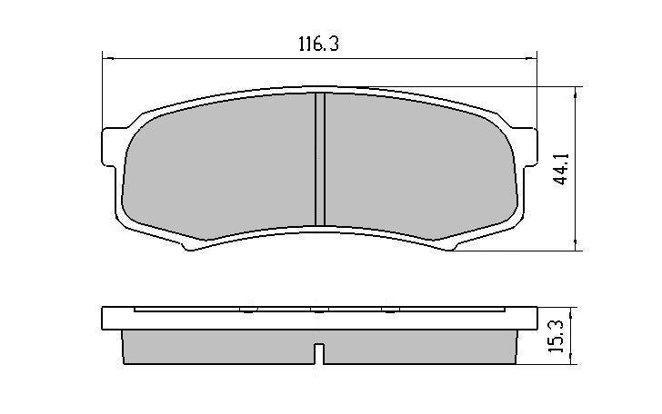 RDA Phantom Ceramic Brake Pad Set Rear RDC1200