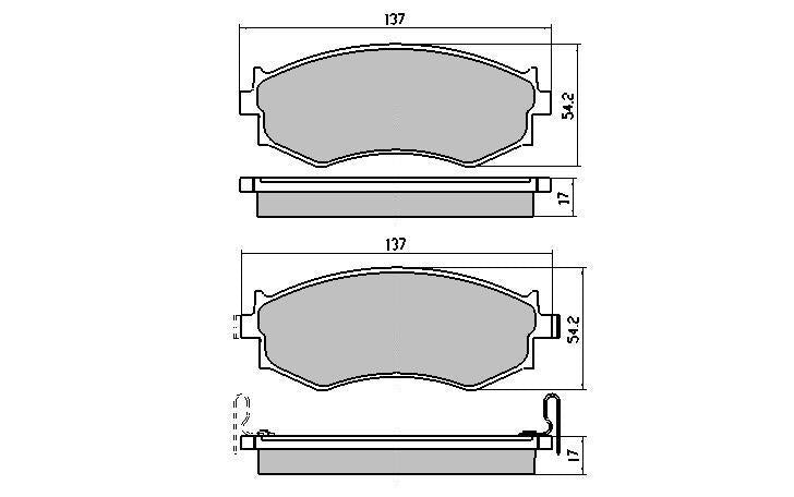 RDA GP Max Brake Pad Set Front RDB1202