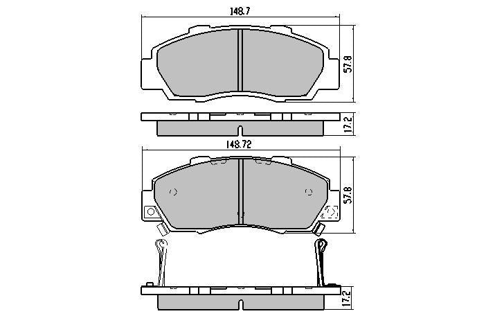 RDA Phantom Ceramic Brake Pad Set Front RDC1206