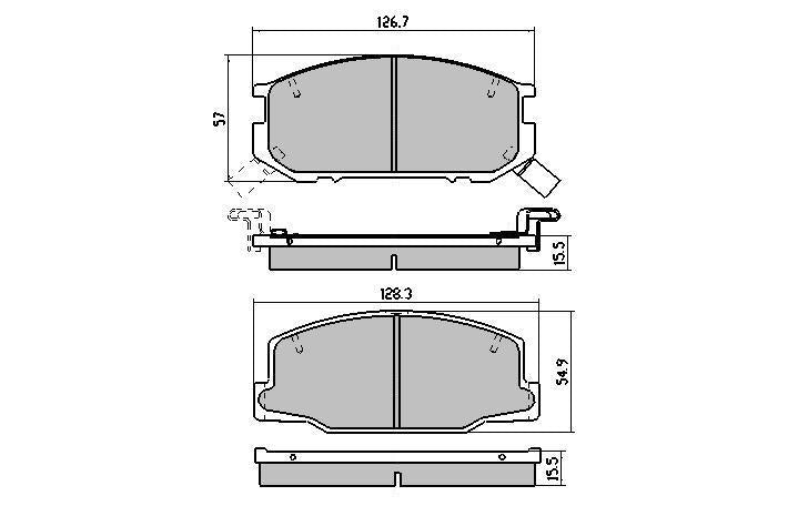 RDA GP Max Brake Pad Set Front RDB1208