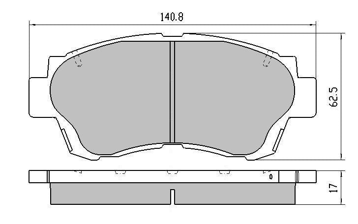RDA GP Max Brake Pad Set Front RDB1209