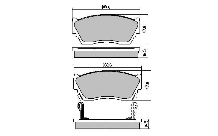 RDA GP Max Brake Pad Set Front RDB1210