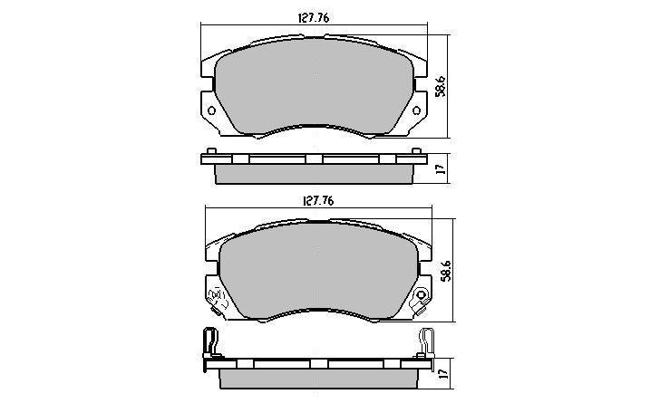RDA GP Max Brake Pad Set Front RDB1219