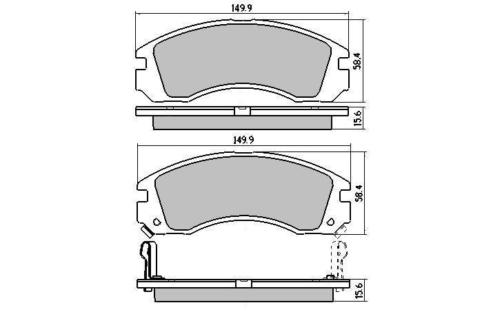 RDA Phantom Ceramic Brake Pad Set Front RDC1223