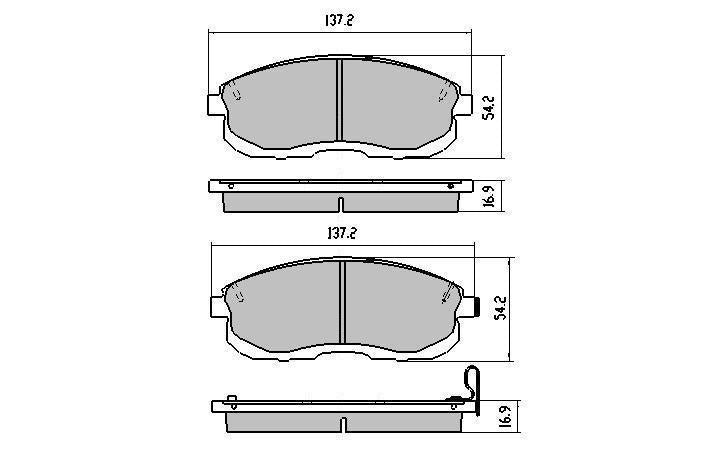 RDA GP Max Brake Pad Set Front RDB1232