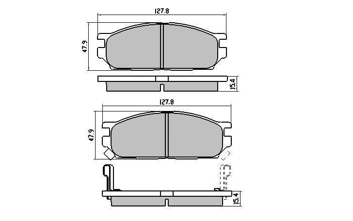 RDA GP Max Brake Pad Set Front RDB1236