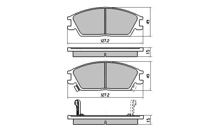 RDA Phantom Ceramic Brake Pad Set Front RDC1252