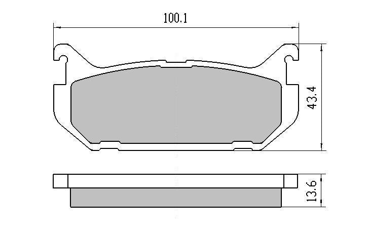 RDA Phantom Ceramic Brake Pad Set Rear RDC1254